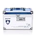 AZDENT Combination Lock Box for Medication Compartments Medicine Storage Box First Aid Box Blue