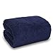 BC BARE COTTON Luxury Hotel & Spa Towel Turkish Cotton Oversized Bath Sheets - Navy - (40x80 inches, Set of 1)