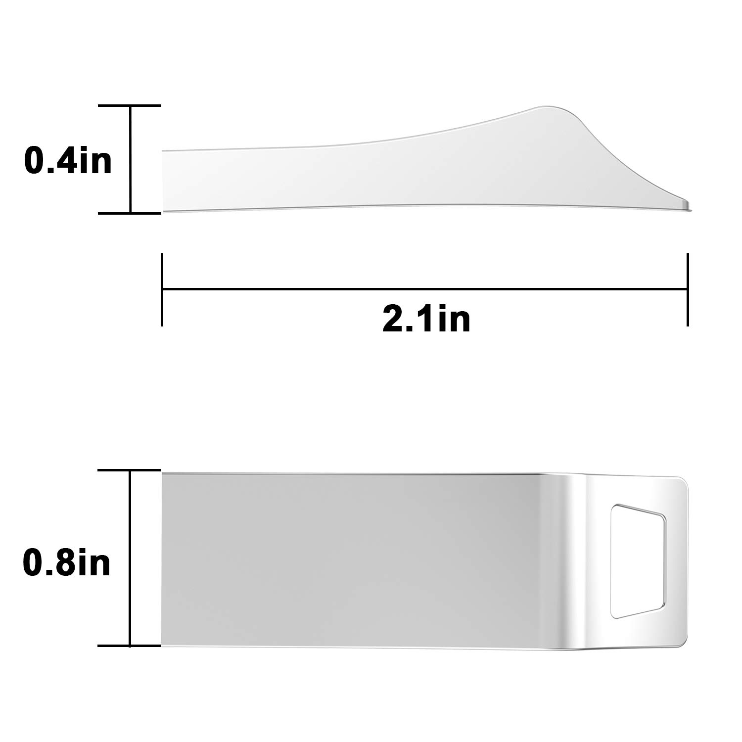 TOPESEL 3 Pièces Clés USB 64Go Clé USB 2.0 64 Go Pendrive Étanche Antichoc en Métal Lecteur USB Flash Drive pour Ordinateur Portable, Télévision, Automobile, etc (Couleurs Mixte: Noir Or Argent)