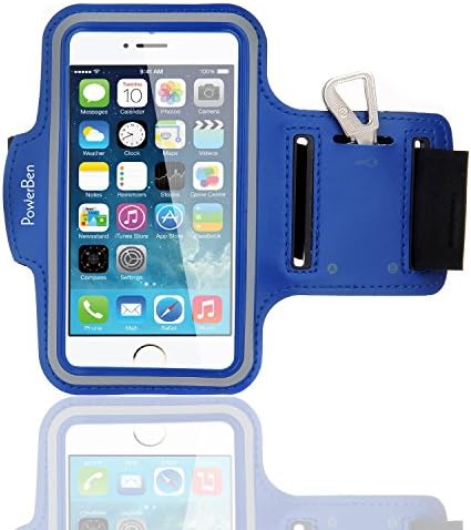 iPhone 6s / iPhone 6 Armband, PowerBen Sports Armband for Apple iPhone 6s / iPhone 6, Key Holder, Water Resistant, Sweat-proof,Also Fits iPhone 5/5S/5C, Galaxy S4, (BLUE)