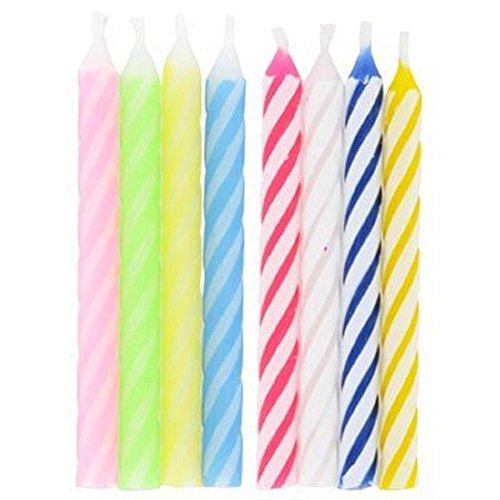 1 Spiral+Birthday+Candles+Pastel+Brights