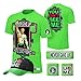WWE John Cena T-shirt , Cap , Sweatbands strong Wristbands 5 Piece Set Wrist RAW (XS, green)