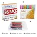 Glitter Gel Pens for Adult Coloring Books, 32 Unique Glitter Pens Neon Colored Pens Art Markers for Drawing Doodling Crafts Scrapbooks Bullet Journal, Sparkle Gel Pen Marker Set (96 colors)