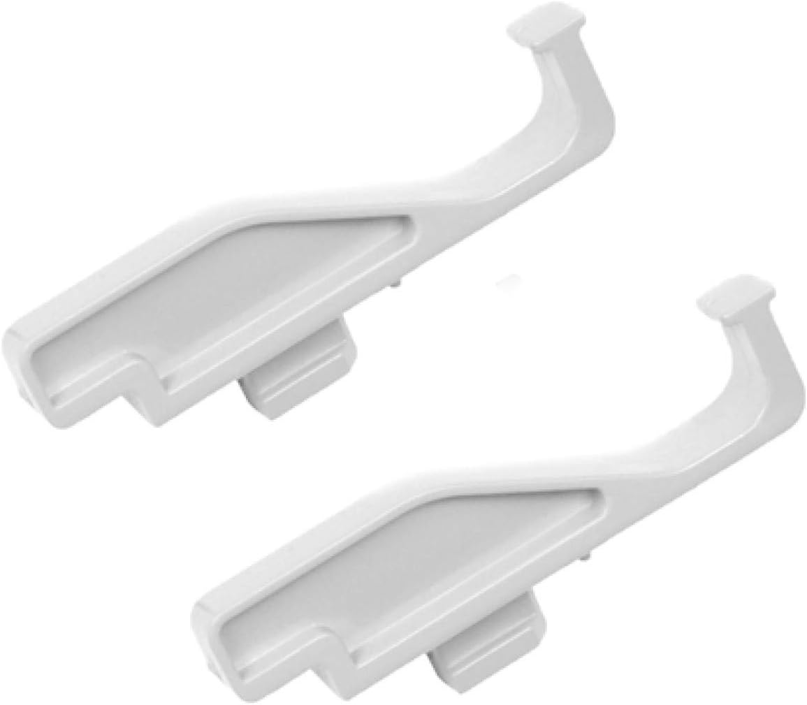 DealEnvy (6 Pack, White) Window Screen Clips, Full Screen Latch, Insect