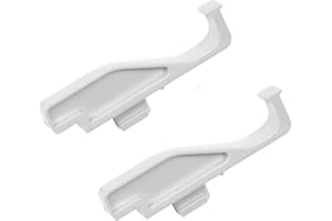 DealEnvy (6 Pack, White) Window Screen Clips, Full Screen Latch, Insect Screen Finger-Latch, Compatible with Andersen 200 and 400 Series Double Hung and Gliding Windows from Year 2000 to Present