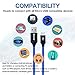 iSeekerKit Short Micro USB Cable 1ft Nylon Braided Durable Quick Micro USB 2.0 Fast Charging Cable Cord for Samsung S4 S6 S7 Edge Plus, Tab A Pro S S2, Android Phone More