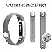  iGK Replacement Bands Compatible for Fitbit Alta and Fitbit Alta HR, Newest Adjustable Sport Strap Smartwatch Fitness Wristbands with Metal Clasp Gray Small