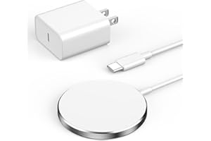 UCACA Magnetic Wireless Charger for iPhone 15, 15W Max iPhone Wireless Charger Fast Charging Pad Mag Safe Charger with 20W USB C Wall Charger for iPhone 15/15 Plus/15 Pro/15 Pro Max/14/13/12/AirPods 3 2 Pro