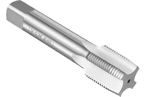 uxcell Hand Taper Tap 1-1/4"-12 UNF 2B Thread Taper Style Taps Straight Flute Screw Tapping Threading Tool High Speed Steel H