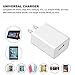 Coteci 3 Pack 5W 1A USB Travel Power Adapter with 3 Feet / 1 Meter Lightning to USB Cable
