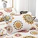 Mohap Quilt Set 3 Pieces Queen Size Bohemian Style for All Season Use Coverlet Set Retro Sunflower Pattern