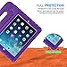 HDE Case for iPad 9.7-inch 2018/2017 Kids Shockproof Bumper Hard Cover Handle Stand with Built in Screen Protector for New Apple Education iPad 9.7 Inch (6th Gen) / 5th Generation iPad 9.7 - Purple