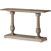 Maven Lane Arthur Traditional Rectangular Accent Console Table for Small Spaces and Front Door Entrance Hallway in Antiqued Grey Finish