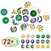 JOYIN 96 PCS Mardi Gras Party Supplies with 18 Beads Beaded Necklace, LED 6 Masks, 72 Temporary Tattoos, Mardi Gras Party Favors Set