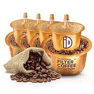 iD 100% Authentic Ready to Use, Instant Filter Coffee Decoction 30 Cups | 600ml Coffee Liquid (150ml x 4) | Add Hot Milk…