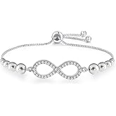 Charmsy 925 Sterling Silver Sliding Bolo Bracelet for Women | Women's Italian Handmade Adjustable Bolo Bead Ball Slider Bracelet