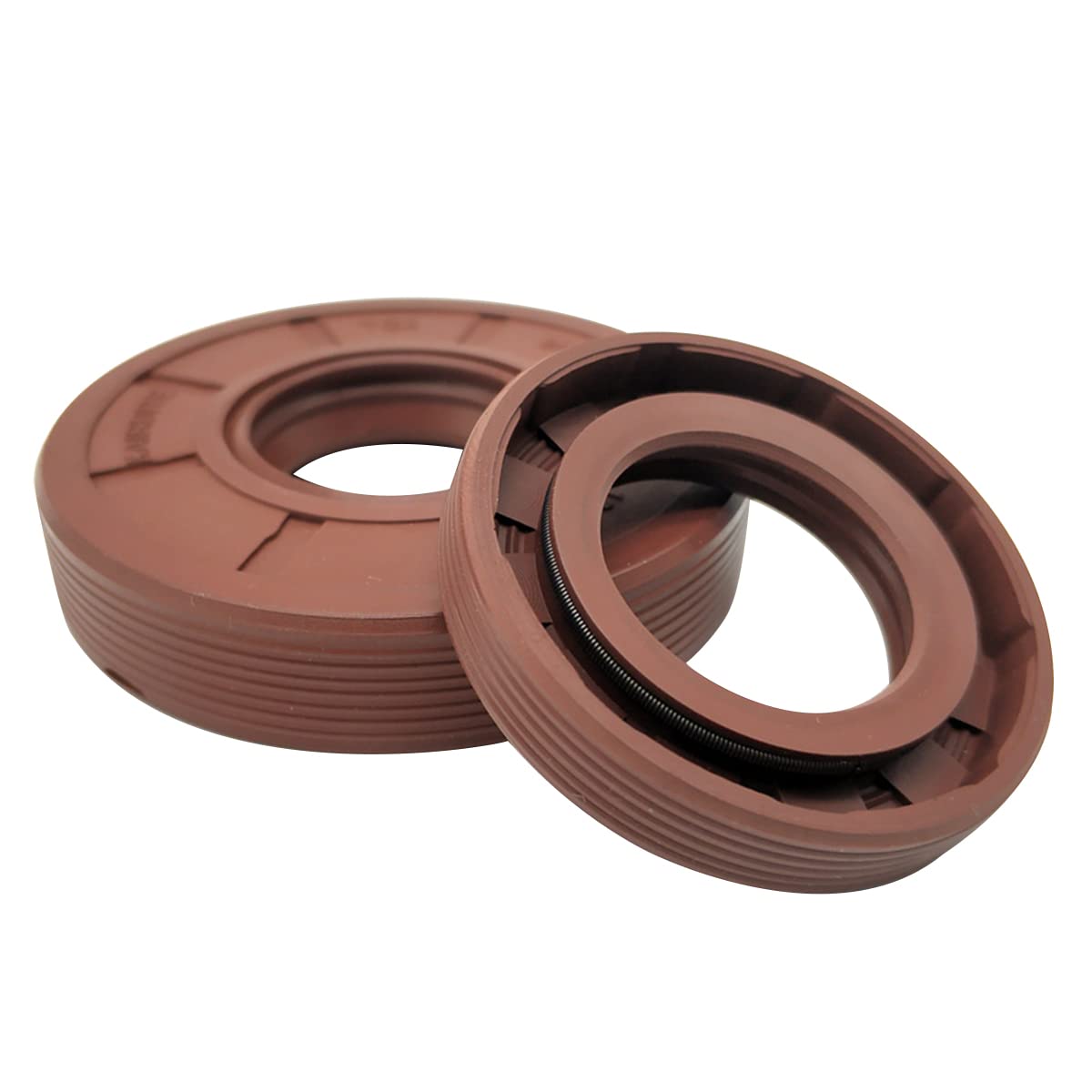 Boxonly 2PCS Fluorine Rubber Framework Oil Seal FKM Ring Washers TG4 Framework Oil Seal Gasket Fluororubbe Water Sealing Rings Grommets 15mmx32mmx10mm