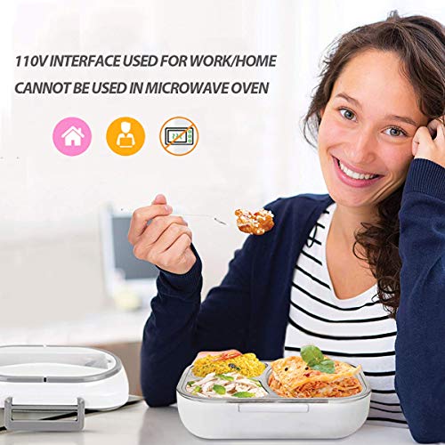 Electric Lunch Box OMaggie Food Heater 2 in 1 Portable 110V/12W Food