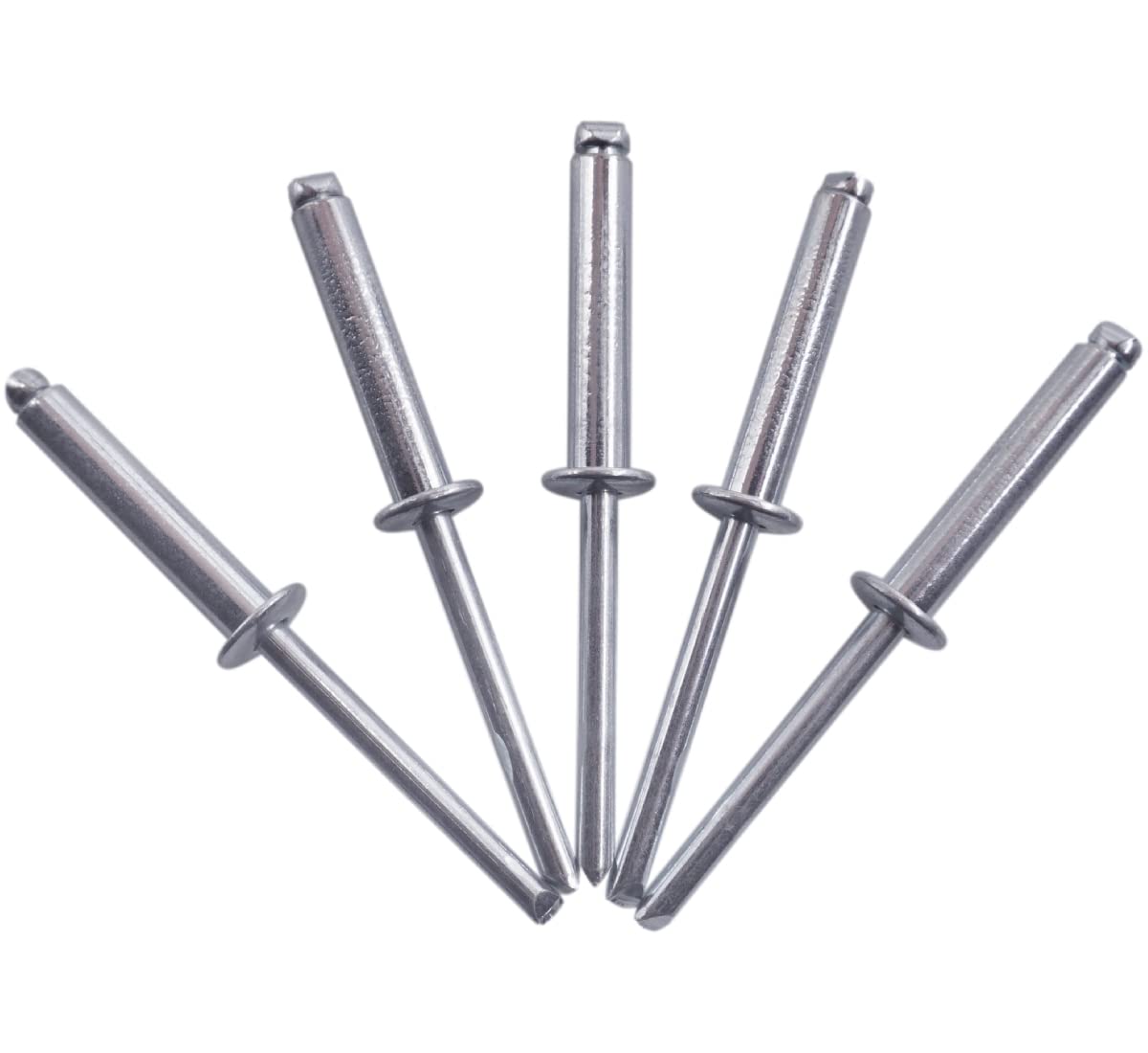 (Pack of 50 pcs) Blind Rivets 5.0 x 25 mm, Open Dome Head, Pop Rivets, DIN 7337, Steel Rivet and Steel Mandrel (50, 5.0 x 25 mm)