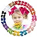 30 Pcs Baby Girl 4.5'' Ribbon Boutique Hair Bows Clips with 15 Colors in Pairs