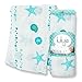 Lulujo Baby Silky Soft Muslin Swaddle Blanket, 47 x 47-Inches, Seaside