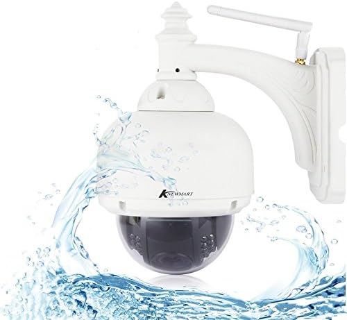 IP Camera wifi wireless Outdoor HD Dome Camera Pan Tilt 720P IP66 Waterproof Home Surveillance Camera by KNEWMART