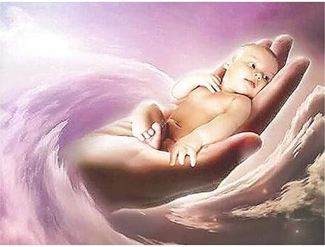 Amazon Co Jp Nc G Diy大人と子供デジタル絵画天使赤ちゃん初心者キット大人の芸術装飾手描きデジタル絵画創造的なギフト家の装飾 ホーム キッチン