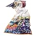 Salutto Women 100% Silk Scarves Monet Iris Garden Painted Scarf (7)