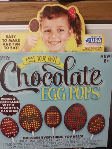 Children's Make Your Own Chocolate Egg Pops, Design &amp; Personalize with Colorful Candies
