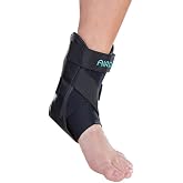 Aircast Airsport Ankle Brace for Chronic Ankle Instability, Sprained Ligaments and Strained Muscles or Tendons | Durable and Comfortable| LEFT, Medium