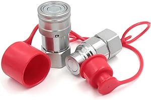 CEKER 3/8" NPT Skid Steer Bobcat Flat Face Hydraulic Quick Disconnect Coupling Fits ISO 16028 Hydraulic Quick Connect Coupler