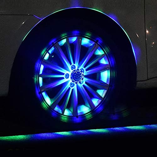 タイヤライトは車 防水ソーラーled点滅ライト車のタイヤ装飾フィッティングホットホイール Rgb点滅カラフルなエクステリアライト 予約販売 安全警告灯 4個を導いた
