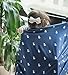 Alpy Baby Car Seat and Nursing Cover - Privacy Poncho for Breastfeeding - Safety Canopy for Shopping Carts, High Chairs & Sun Shade for Carriers - Soft, Breathable - Extra Large, Navy with Cute Llamas