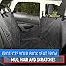 BEST4DEAR Car seat Covers for Transporting Pets in Car - Waterproof, Non-Slip Auto Seat Protector from Cat and Dog Hair with Flaps on Sides and Adjustable Straps - Back Seat Dog Cover
