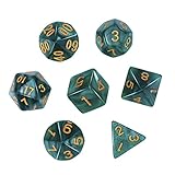 eBoot Polyhedral 7-Die Dice Set for Dungeons and