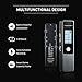Digital Voice Recorder by Yemenren, 8GB 3072Kbps Sound Audio Recorder Dictaphone, Double Microphone, Metal Casing, Voice Activated