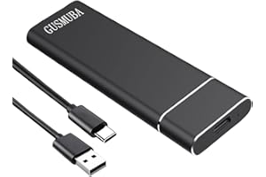 GUSMUBA External Hard Drive 2TB, Portable Hard Drive 2tb, USB 3.0 Data Cable/Type C, Data Storage, Slim External, Compatible 