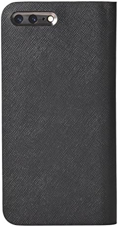[iPhone 7 Plus Case], SQUAIR - Calf Leather Case for iPhone7 Plus - Book Type (Black) (Black)