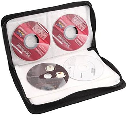 Hot 80 Disc CD Holder DVD Case Storage Wallet VCD Organizer Faux Leather Bag