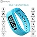 InnKoo Kids Fitness & Activity Tracker Watch, U2 Pedometer Band Calories Counter Smart Sports Bracelet Wristband Sleep Monitor, Bluetooth Sync Anti-Lost Long-time Standby (Blue)