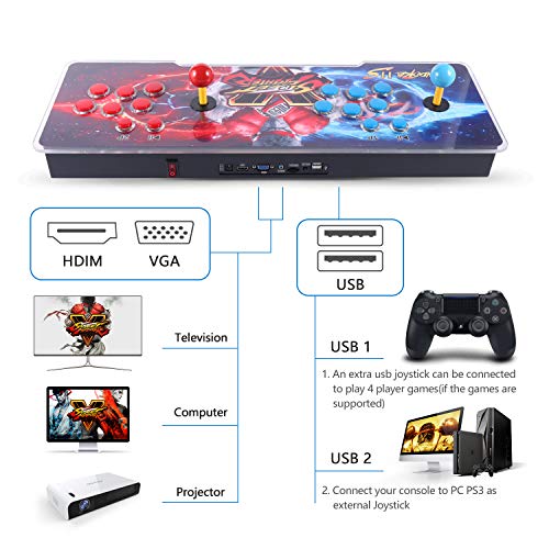 Pandora Box 11S 3D Arcade Game Console, 3399 Games Installed