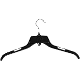 DEILSY™ Black Plastic Hangers – Durable Black Clothes Hangers, Slim Clothing Hangers for Organizing Shirts, Dresses, Jackets, and Coats in Your Closet - 25 Pack