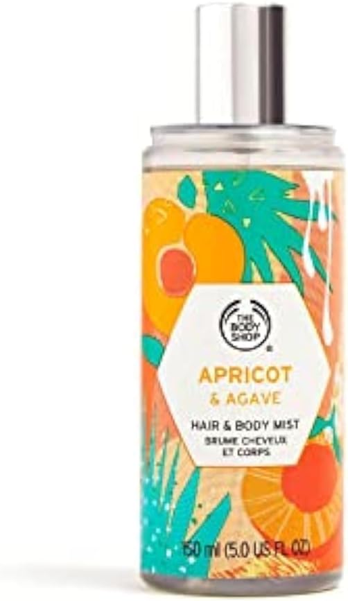 The Body Shop Apricot & Agave Hair Body Mist 150ml Refreshing Scent Daily Use