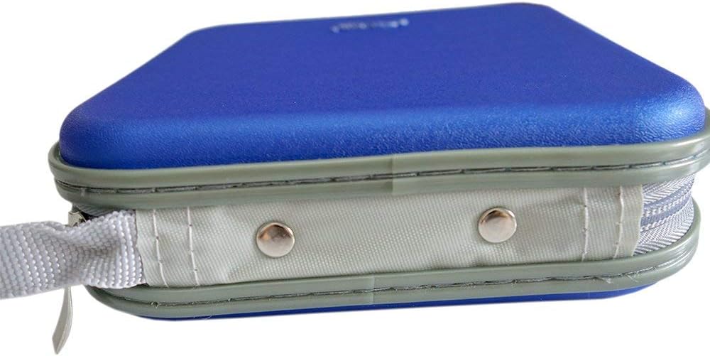 40 DVD/CD Case Holder with Extra Little Flap to Help The Disc Stay in Place Blue: Electronics