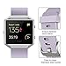 Fitbit Blaze Bands, SKYLET 2 Pack Silicone Replacement Accessories Wristband with Steel Frame for Fitbit Blaze Smart Watch Bands (No Tracker) (2PC: Light Purple&Teal+2 Frames)