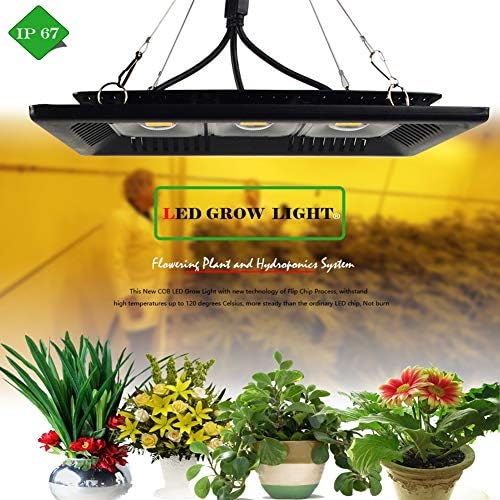 XLQF Phyto Lamp 50W 100W 150W LED Grow Light COB Full Spectrum IP67 Waterproof Warm White Grow LED For Grow Tent Plants Growing,150W