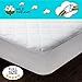 Full Mattress Pad Cover - Fitted Sheet for 54x75 Inches Bed, 16 Inch Deep Pocket, Quilted, White