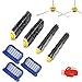 Techypro Replacement Filters for Roomba 600 Series 550 560 614 620 630 650 660 665 680 690 695 Filter Side Roller Brush Vacuum Cleaner Replenishment Kit