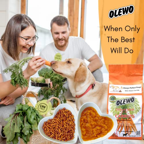 Olewo Original Carrots for Dogs Fiber for Dogs Keep Poop Firm