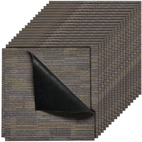 VEVOR Carpet Tiles Reusable 24x24 inch, 24 PCS Modular Carpet Square Rug,